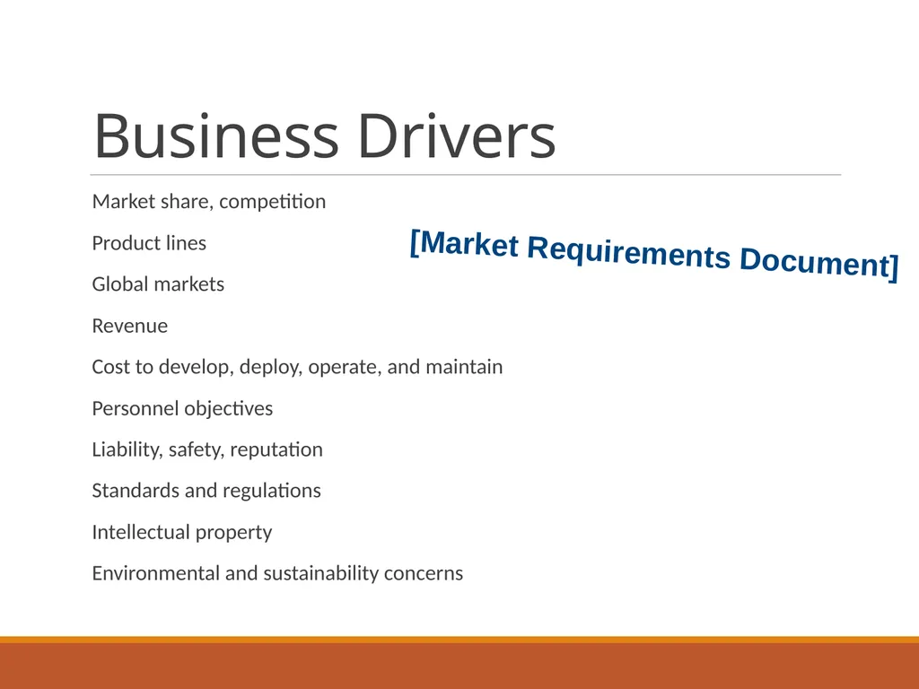 Business Context Essential business requirements - slide 3 of 32