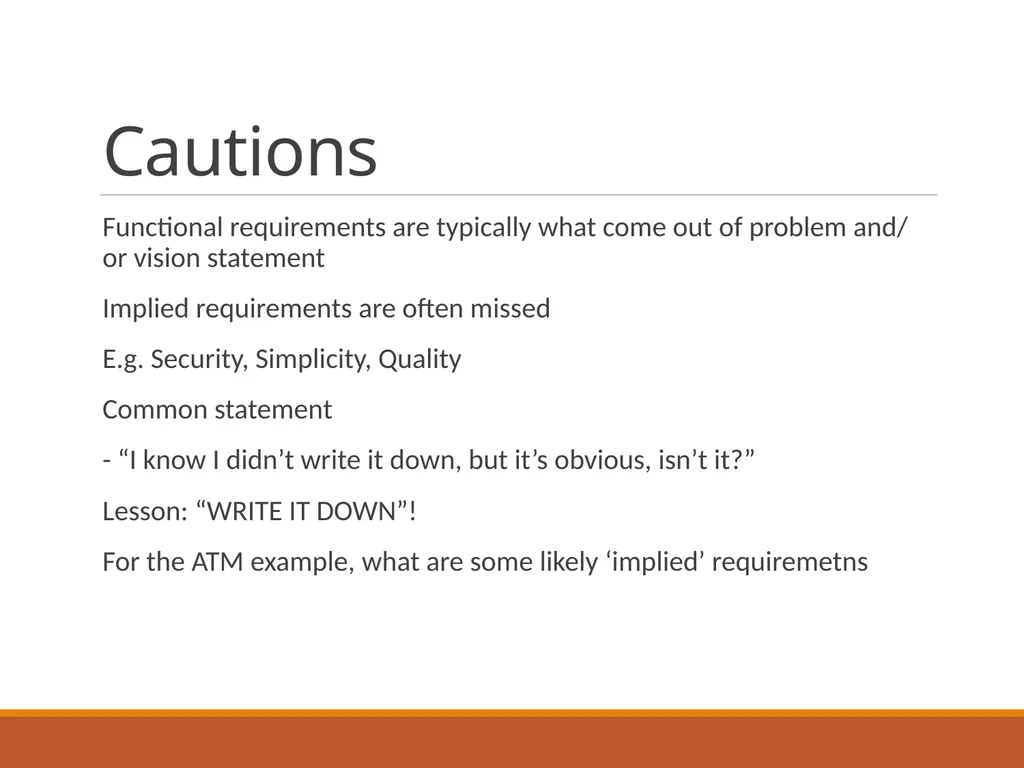 Business Context Essential business requirements - slide 13 of 32