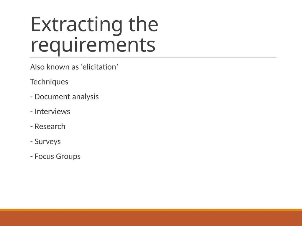 Business Context Essential business requirements - slide 30 of 32