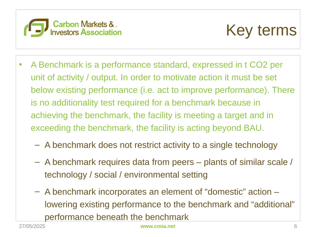 Standardized Baselines 7th CDM Joint Coordination - slide 6 of 17