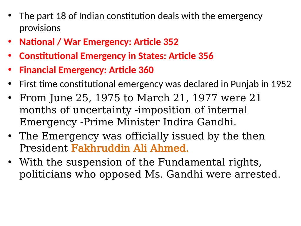 Emergency in India The part 18 of Indian - slide 2 of 7