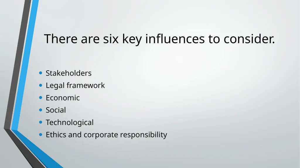Key influences on Human Resource Management There - slide 2 of 57