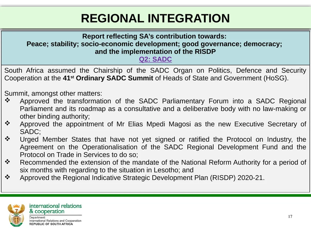 2021/22 FIRST AND SECOND QUARTERLY REPORTS - slide 17 of 48