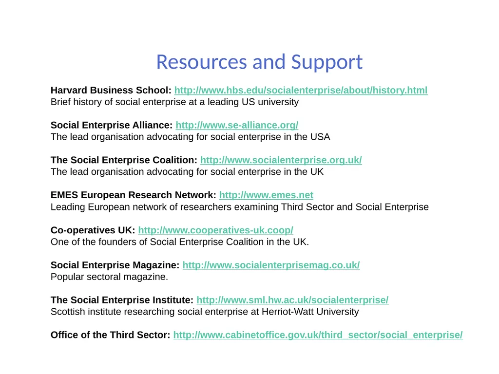 Social Enterprise Cross Sector Theory Dr. David - slide 22 of 23