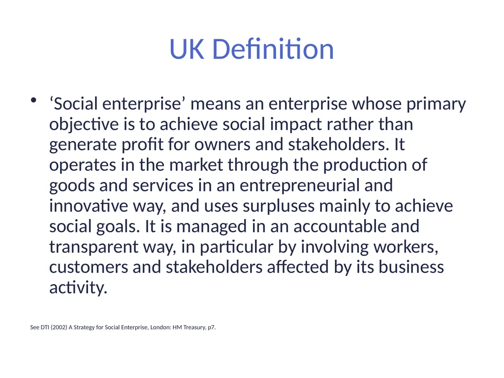 Social Enterprise Cross Sector Theory Dr. David - slide 4 of 23