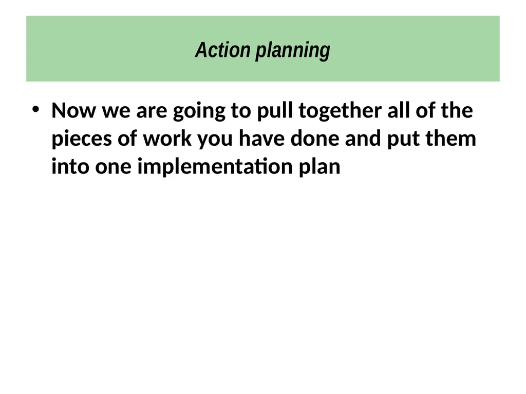 Strategic Planning Workshop for National - slide 38 of 44