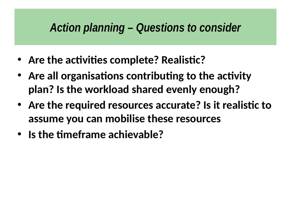 Strategic Planning Workshop for National - slide 36 of 44