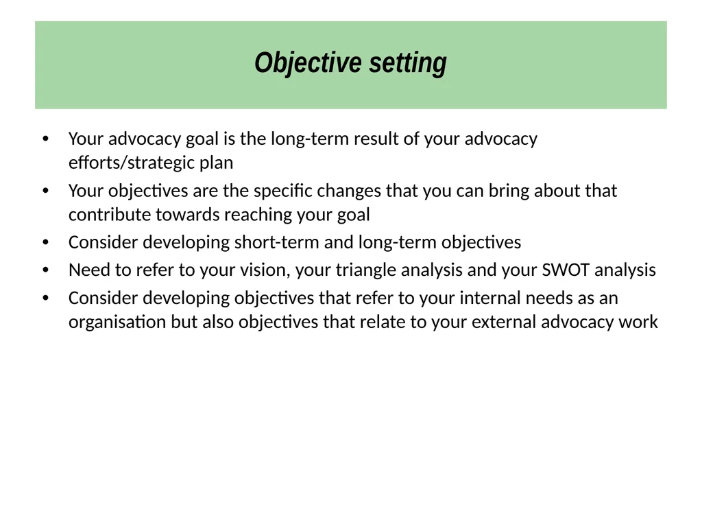 Strategic Planning Workshop for National - slide 23 of 44