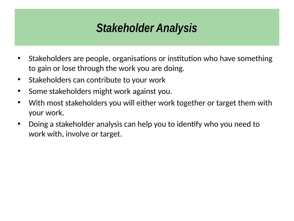 Strategic Planning Workshop for National - slide 18 of 44