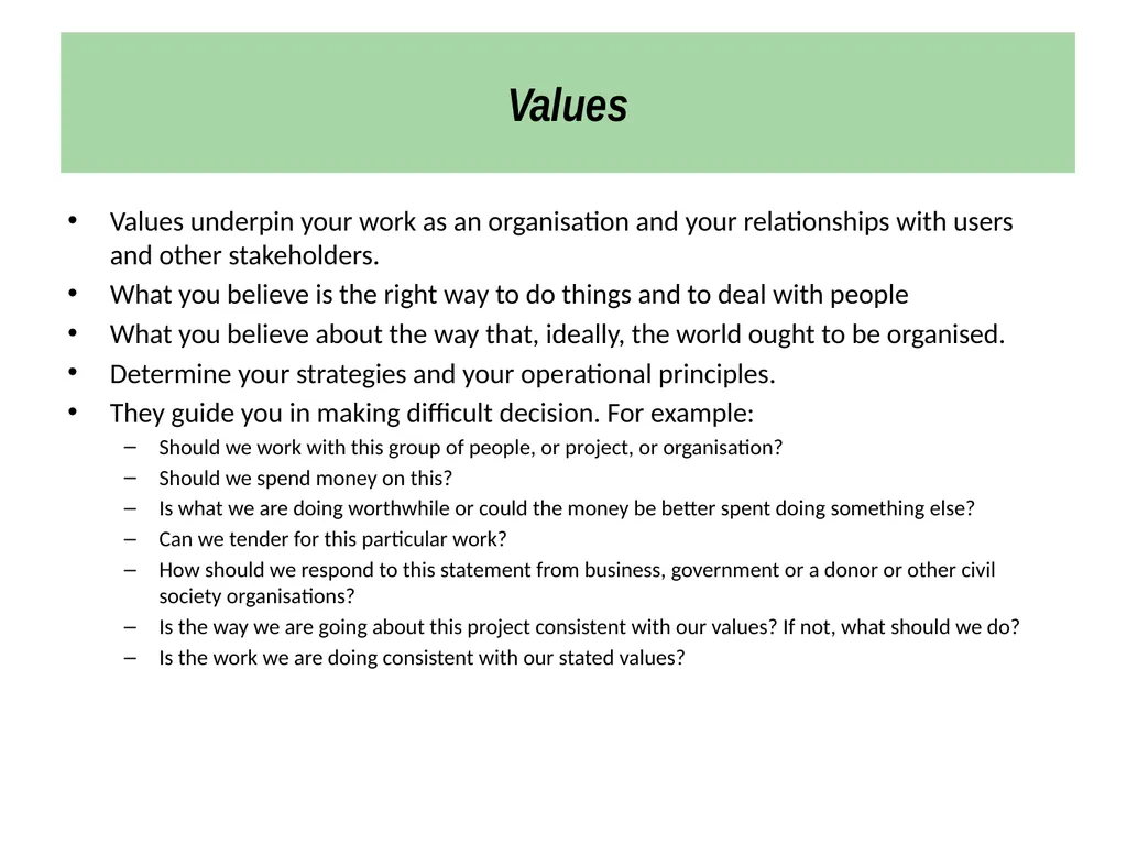 Strategic Planning Workshop for National - slide 12 of 44