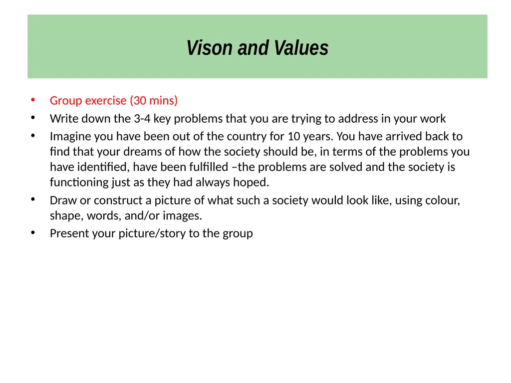 Strategic Planning Workshop for National - slide 11 of 44