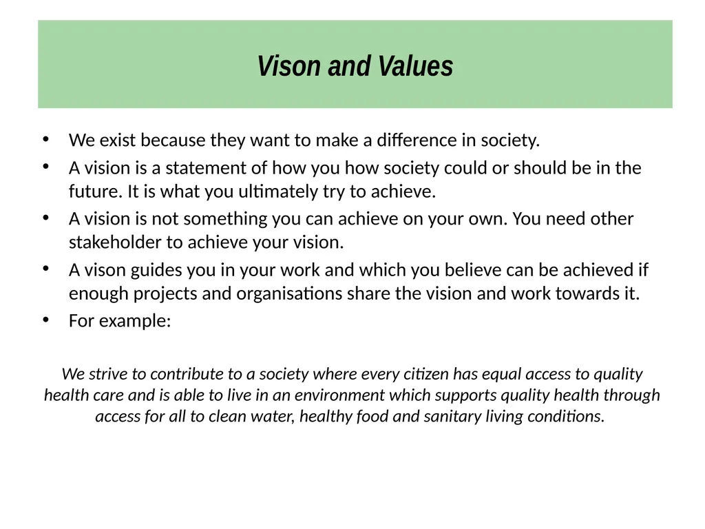 Strategic Planning Workshop for National - slide 9 of 44