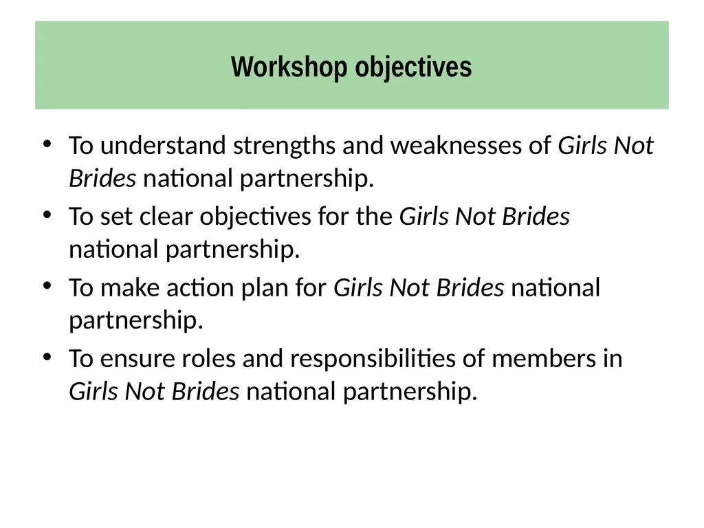 Strategic Planning Workshop for National - slide 3 of 44