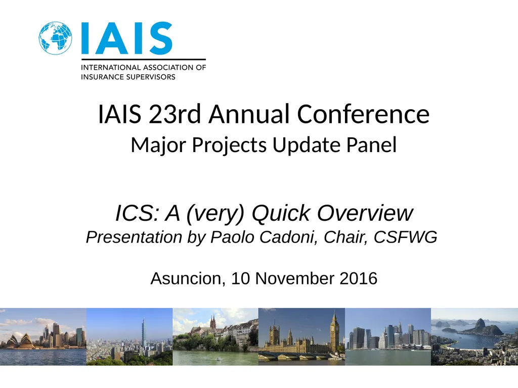 ICS: A (very) Quick Overview Presentation by Paolo
