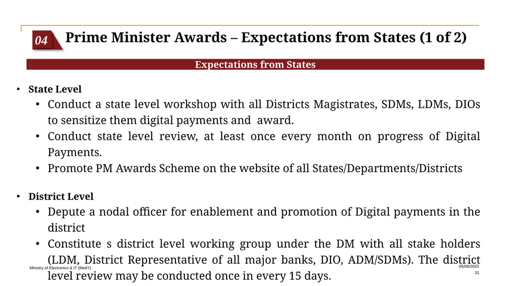 Prime Minister’s Awards for Excellence in Public - slide 31 of 33