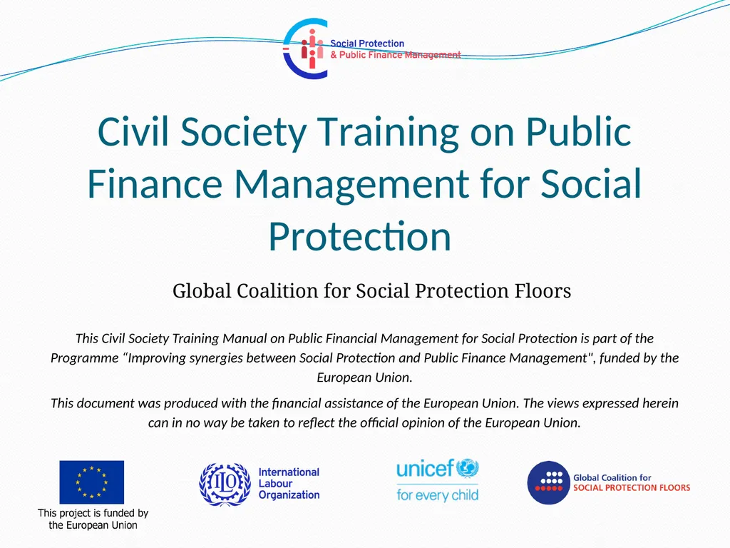 Civil Society Training on Public Finance