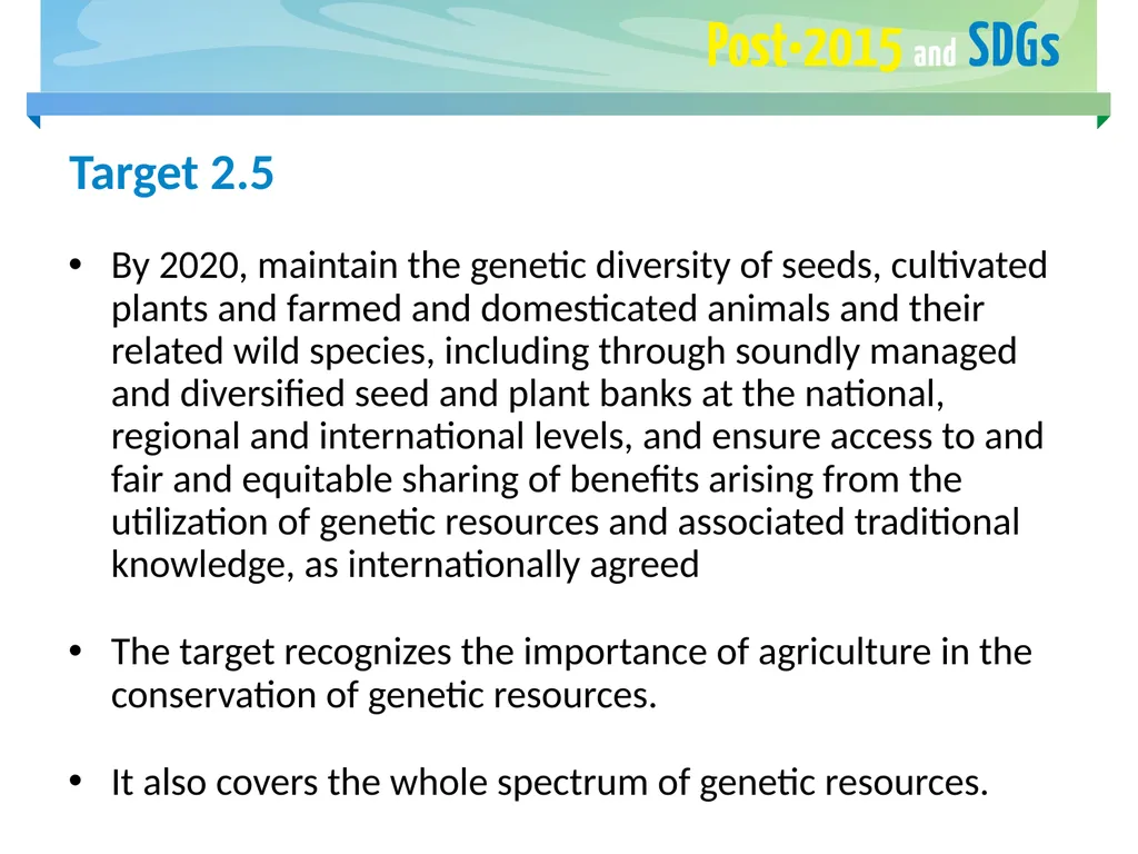 FAO and the Post-2015 Development Agenda May 2015 - slide 17 of 30
