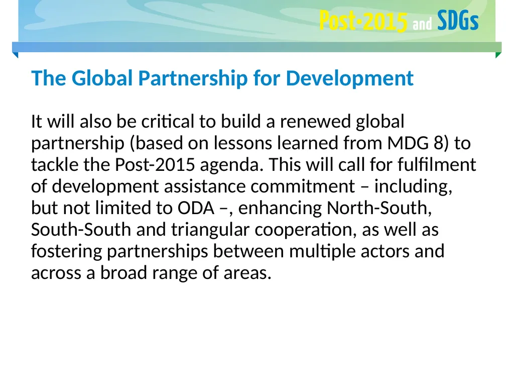 FAO and the Post-2015 Development Agenda May 2015 - slide 30 of 30