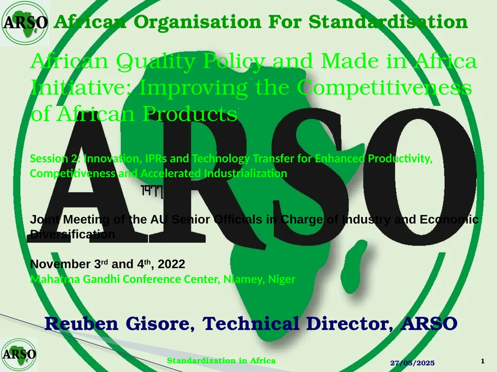 14-11-22 1 African Organisation For - slide 1 of 22