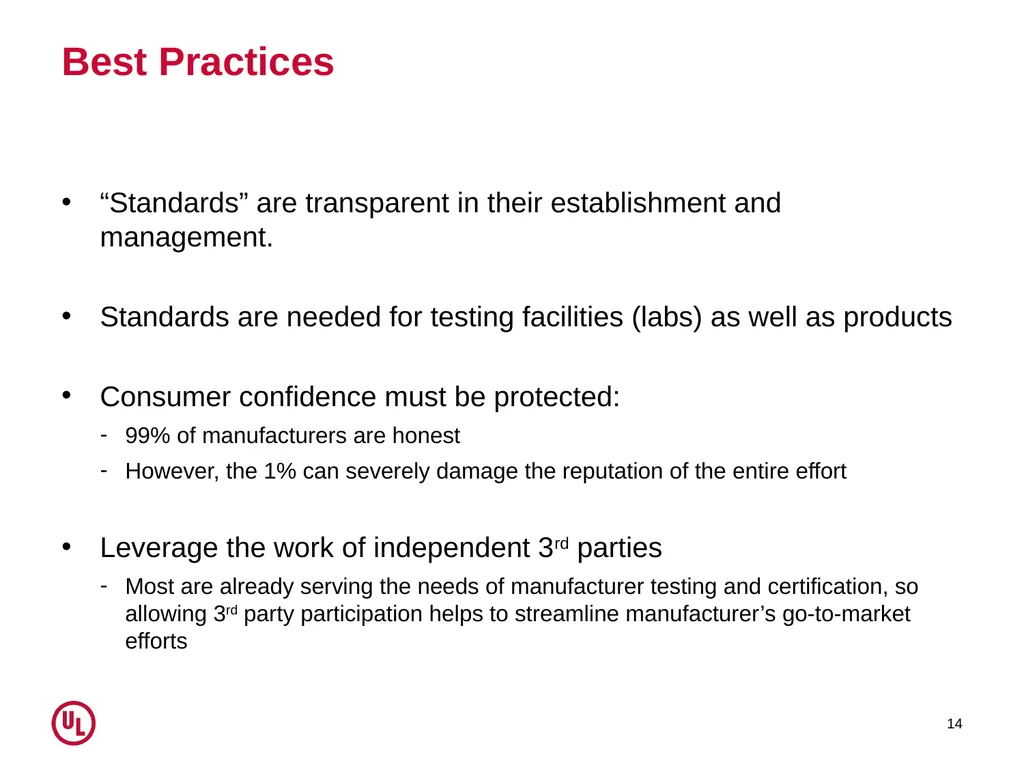 UL and EE Standards: A US Perspective February 27 - slide 14 of 15