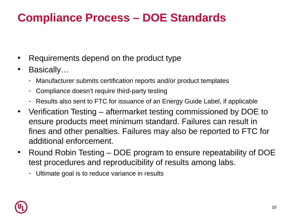 UL and EE Standards: A US Perspective February 27 - slide 10 of 15