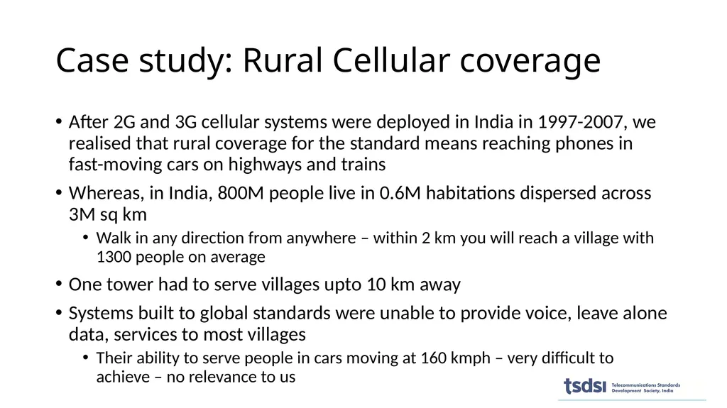 1 Need for TSDSI Telecom standards are complex and - slide 3 of 12