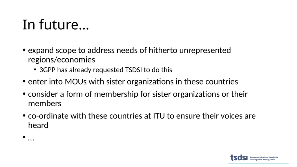 1 Need for TSDSI Telecom standards are complex and - slide 11 of 12