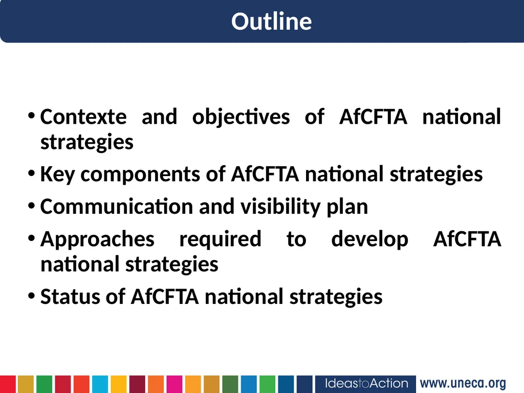 Implementing the AfCFTA through national - slide 2 of 9