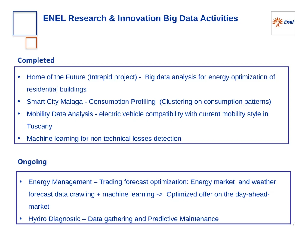 Enel Research and Innovation 09th November 2015 - slide 7 of 7