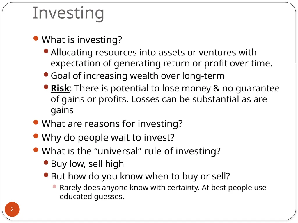 Prepared by Dr. Charles Danso Financial Fitness - slide 2 of 24