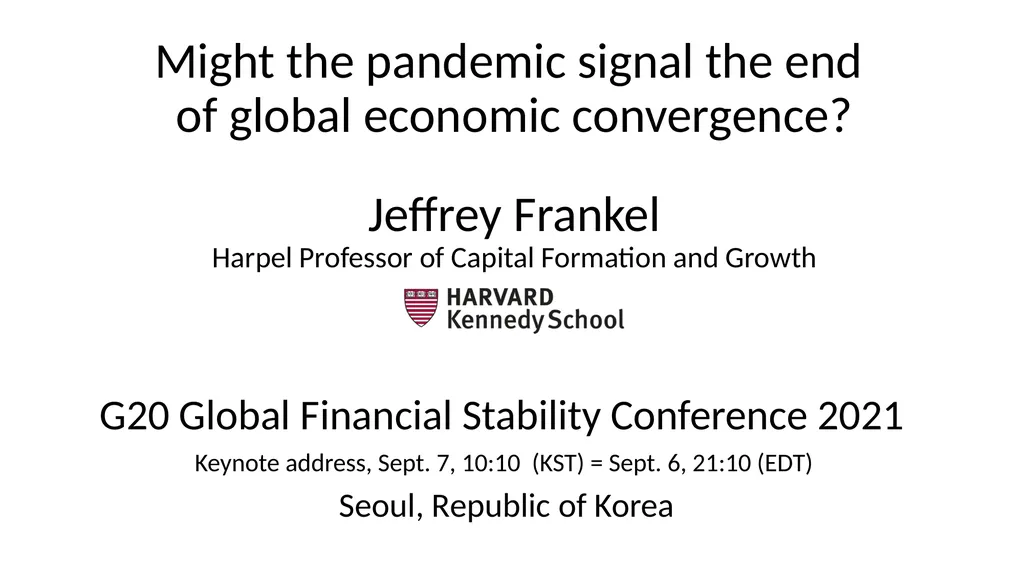 Might the pandemic signal the end of global