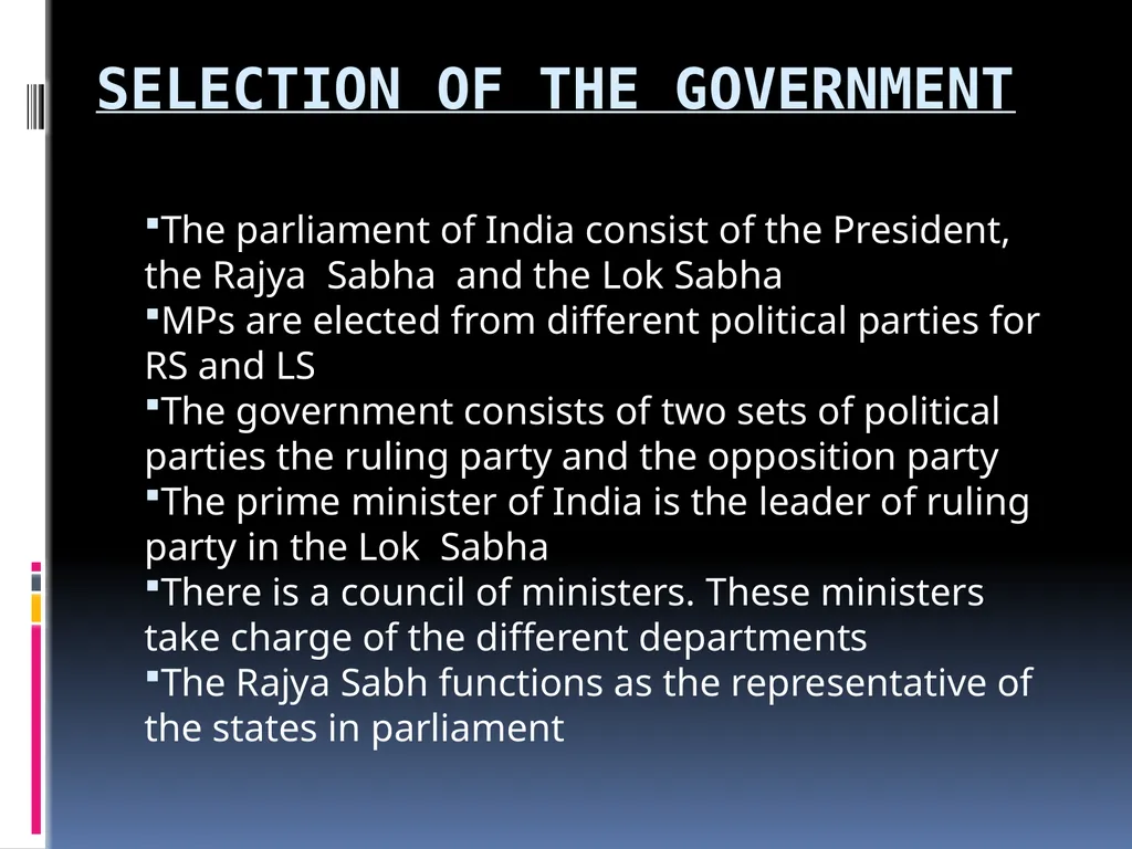 WHY DO WE NEED A PARLIAMENT? MODULE-3 THE ROLE OF - slide 3 of 6