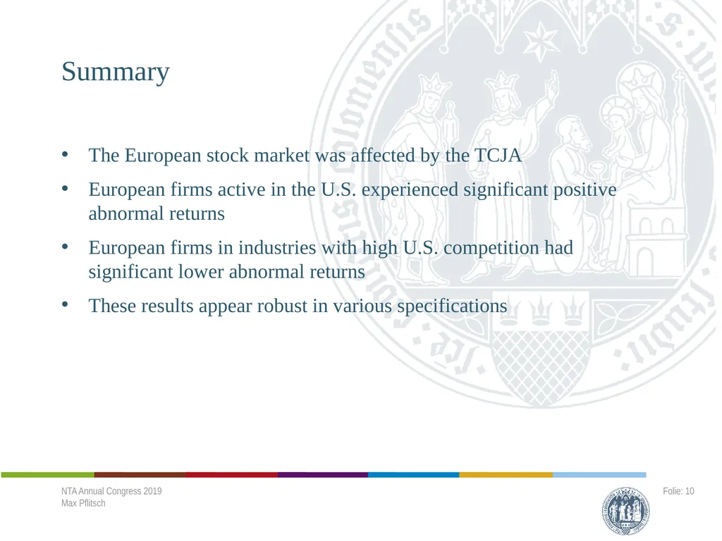Cross-border Effects of a Major Tax Reform - - slide 9 of 18