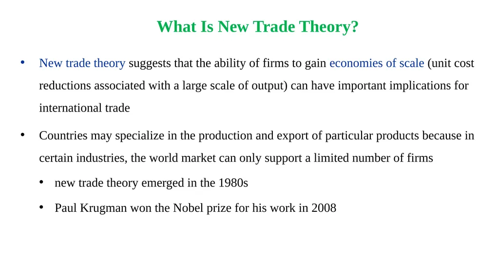 Chapter-5 (Lesson-2) International Trade Theory - slide 4 of 14