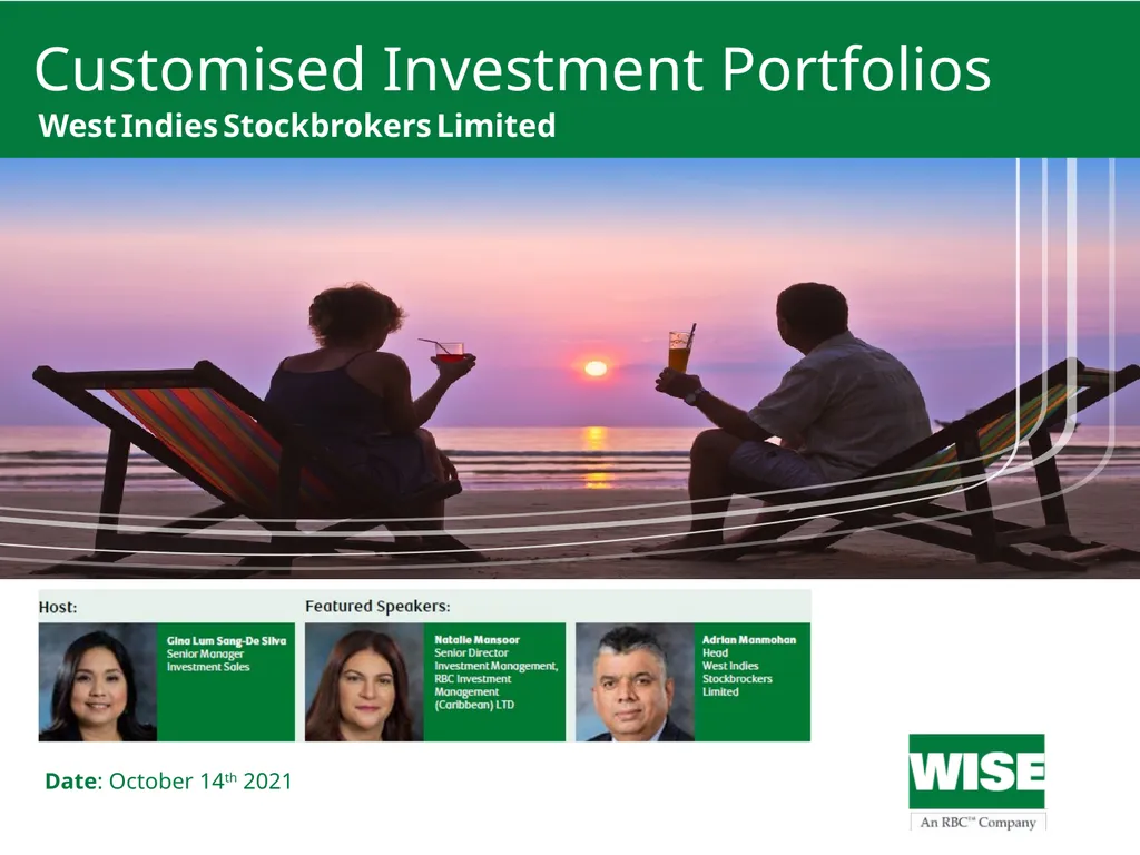 1 Date: October 14th 2021 Customised Investment