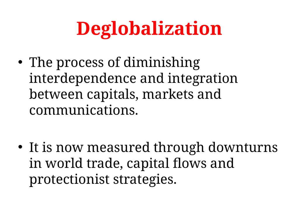 Workshops/foundation seminars1: Globalization, - slide 21 of 33