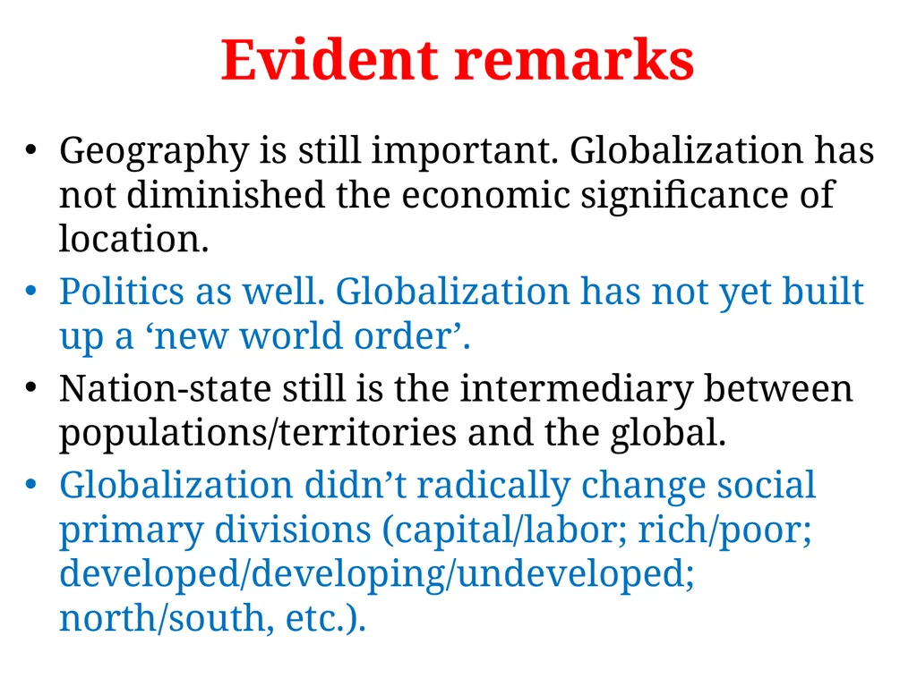 Workshops/foundation seminars1: Globalization, - slide 29 of 33