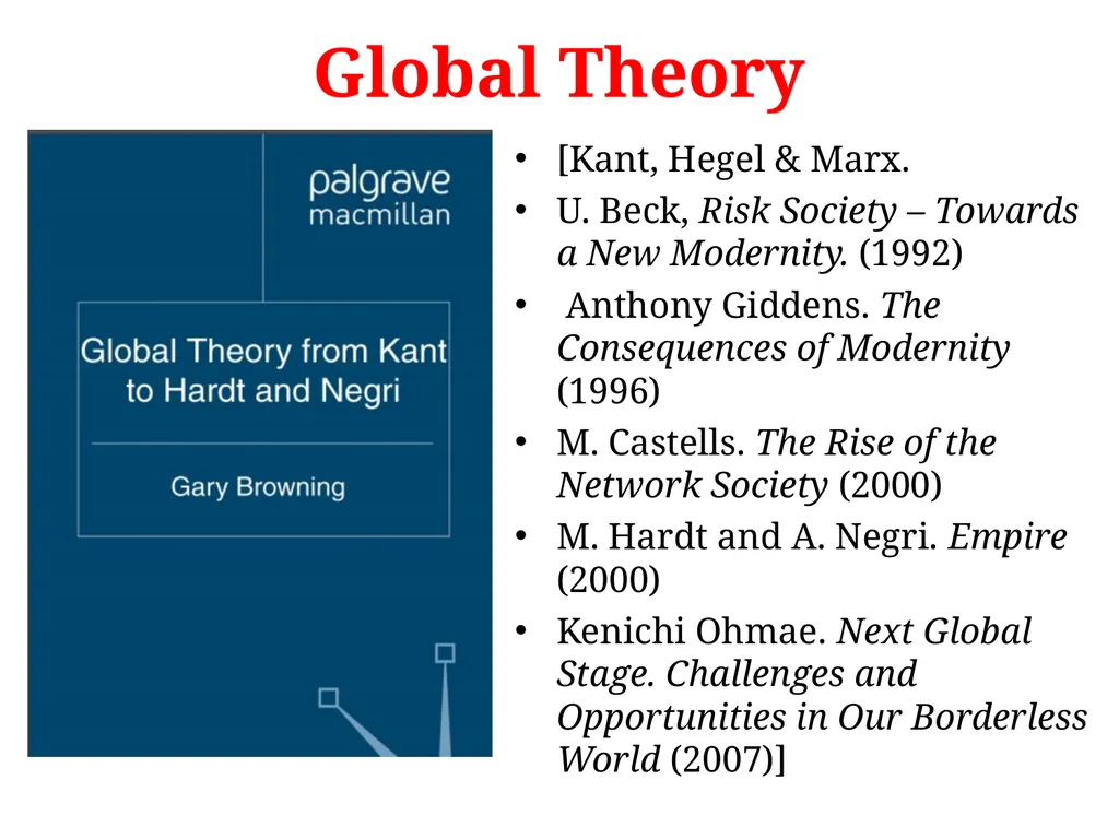 Workshops/foundation seminars1: Globalization, - slide 32 of 33