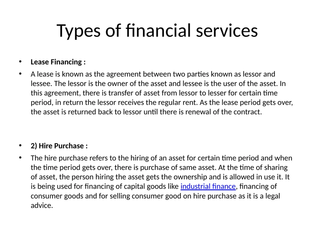 Financial services Financial services is a broad - slide 3 of 16