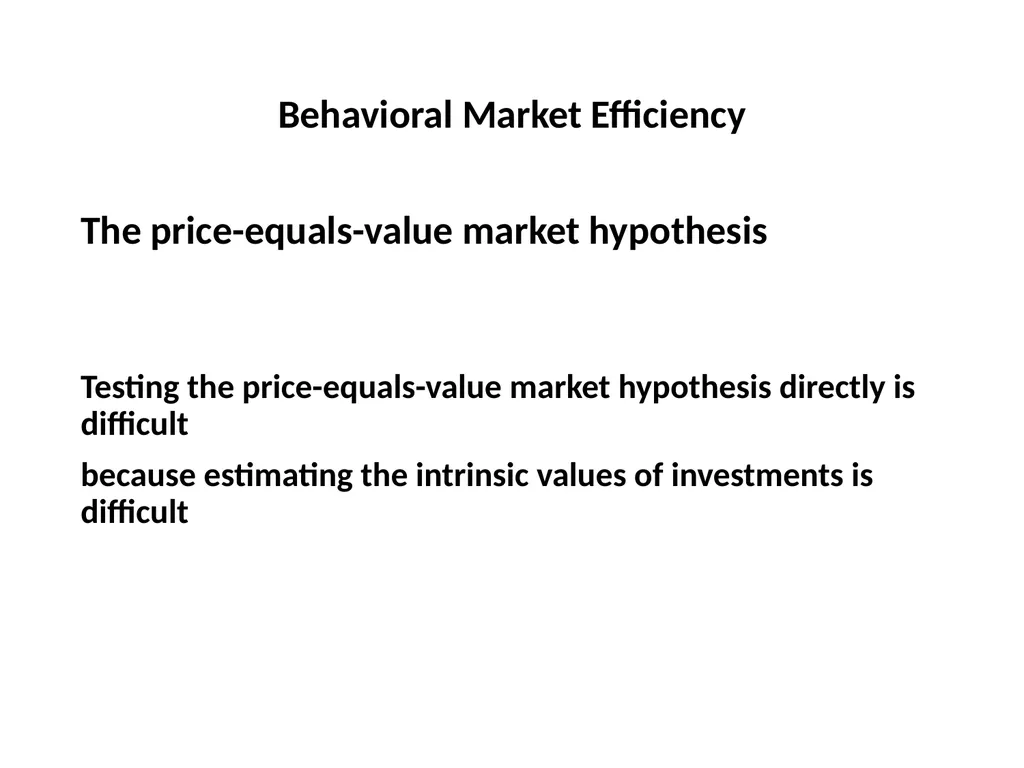Finance for Normal People Chapter 11: Behavioral - slide 12 of 51