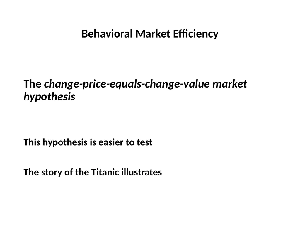Finance for Normal People Chapter 11: Behavioral - slide 13 of 51