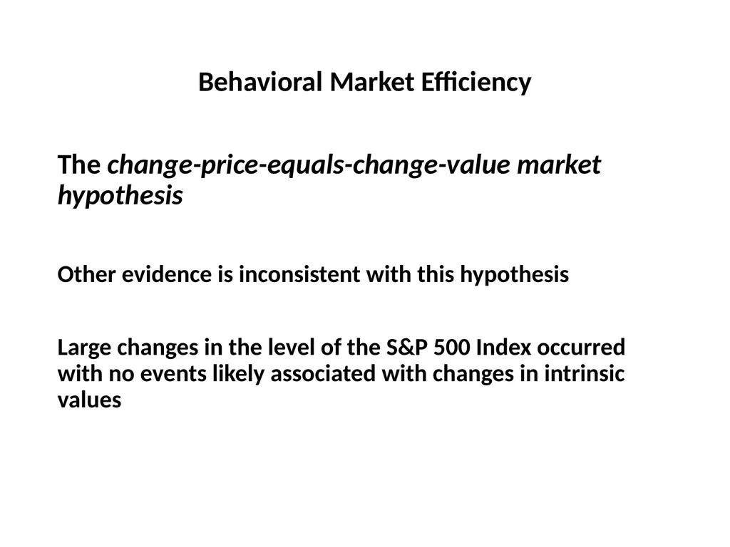 Finance for Normal People Chapter 11: Behavioral - slide 14 of 51