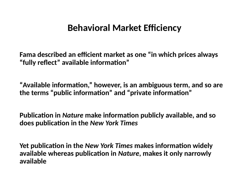 Finance for Normal People Chapter 11: Behavioral - slide 15 of 51