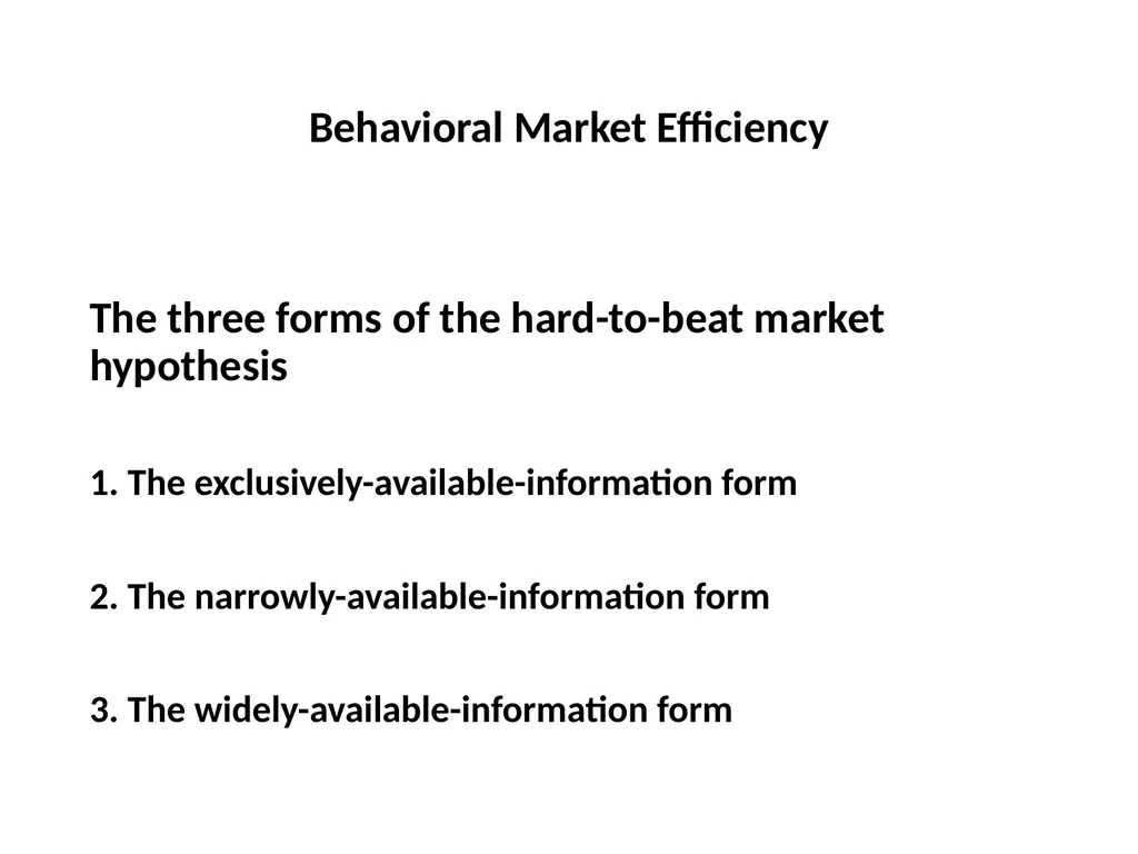 Finance for Normal People Chapter 11: Behavioral - slide 17 of 51