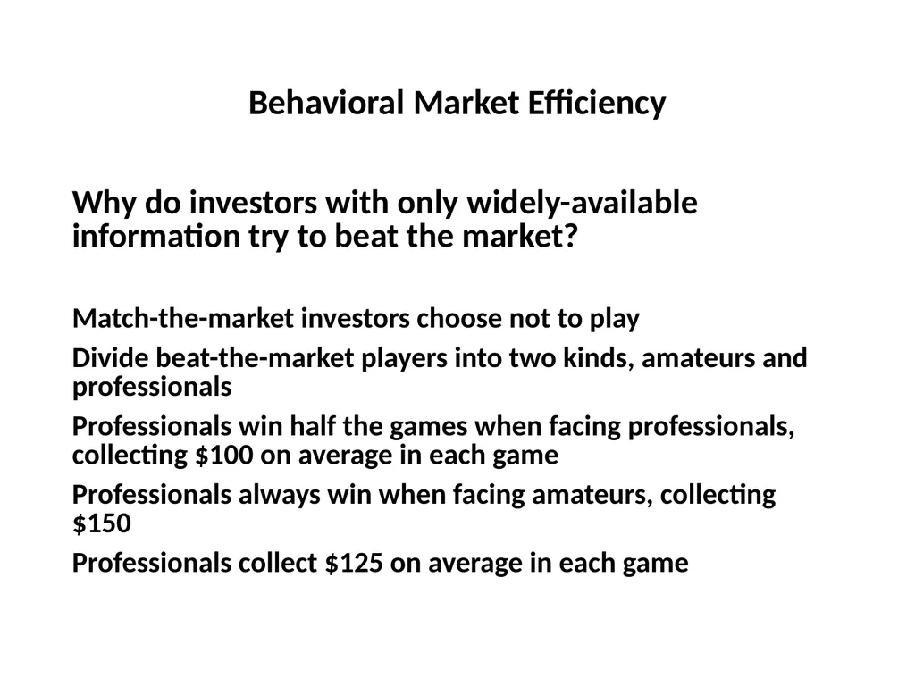 Finance for Normal People Chapter 11: Behavioral - slide 20 of 51