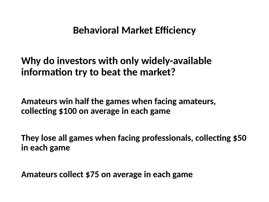 Finance for Normal People Chapter 11: Behavioral - slide 21 of 51