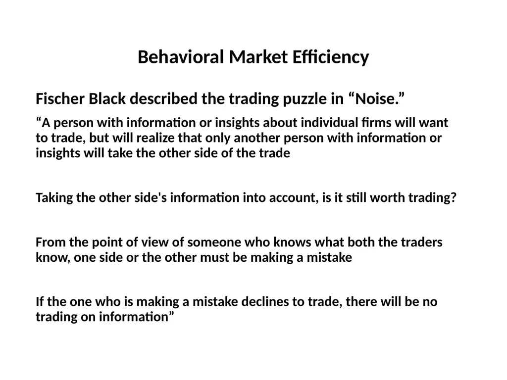 Finance for Normal People Chapter 11: Behavioral - slide 22 of 51
