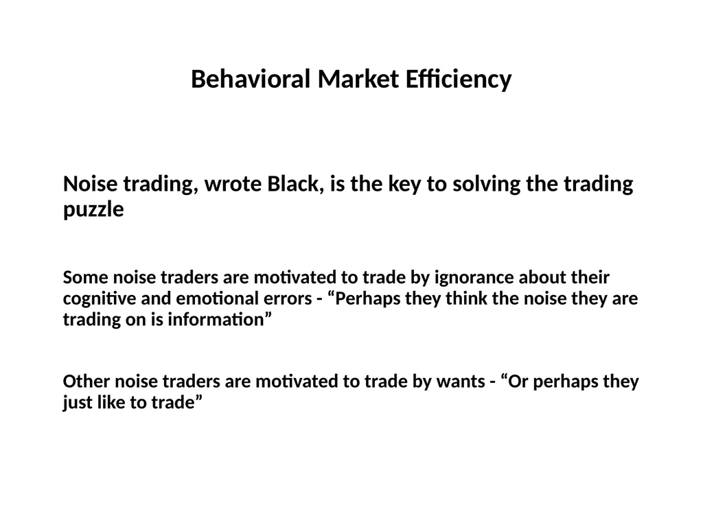 Finance for Normal People Chapter 11: Behavioral - slide 23 of 51