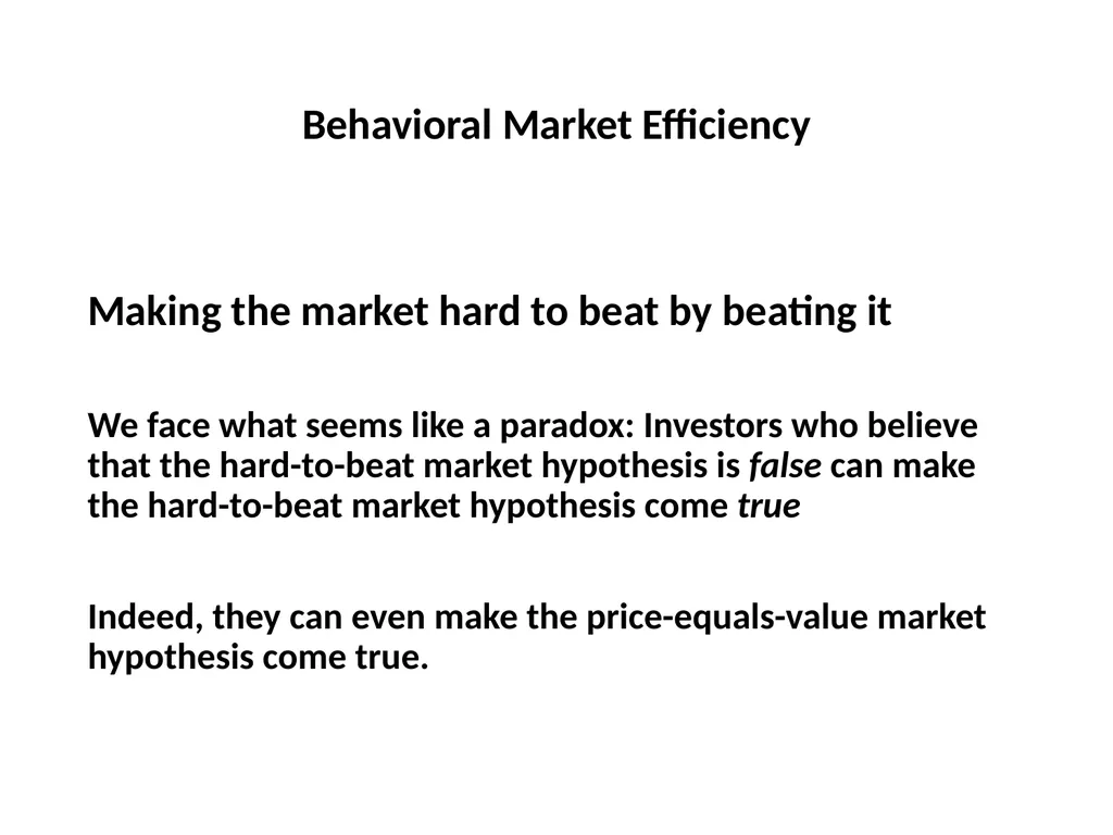 Finance for Normal People Chapter 11: Behavioral - slide 28 of 51