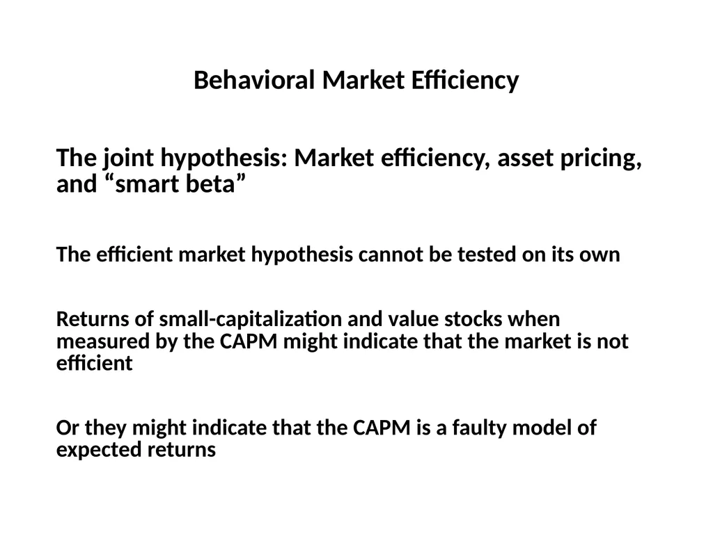 Finance for Normal People Chapter 11: Behavioral - slide 38 of 51